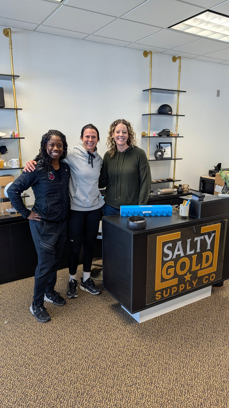 Erin Jackson & Brittany Bowe at Salty Gold Supply Co.