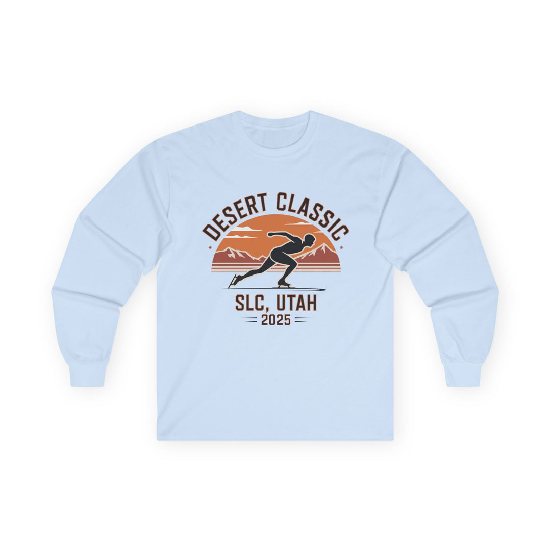 Desert Classic Long Sleeve Tee, Unisex Cotton Tee, Outdoor Adventure Shirt, Running Event Apparel, Gift for Athletes - Printify | Salty Gold Supply Co.