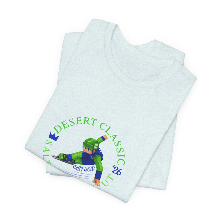 Desert Classic Block Character Tee (Blue Lettering)