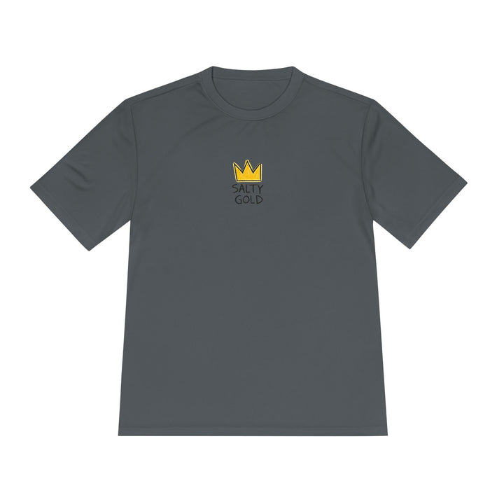 Salty Gold Crown Moisture-Wicking Training T-Shirt - Printify | Salty Gold Supply Co.