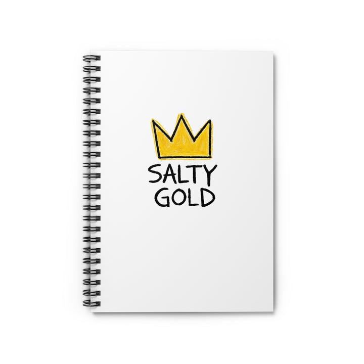 Salty Gold Crown Spiral Journal