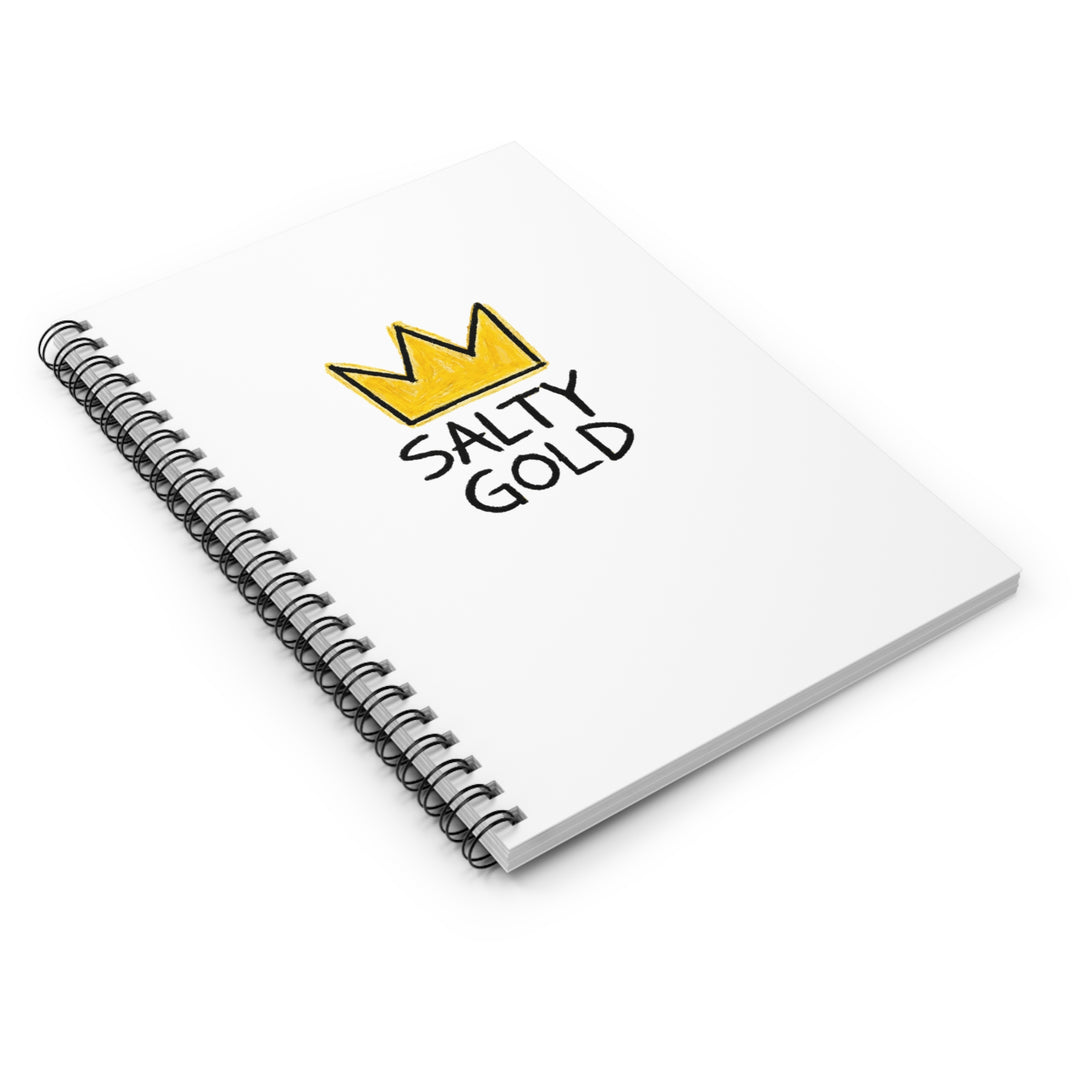 Salty Gold Crown Spiral Journal