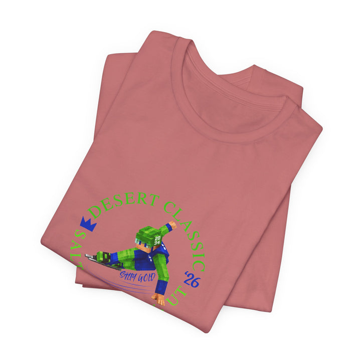 Desert Classic Block Character Tee (Blue Lettering)