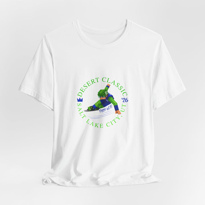 Desert Classic Block Character Tee (Blue Lettering)