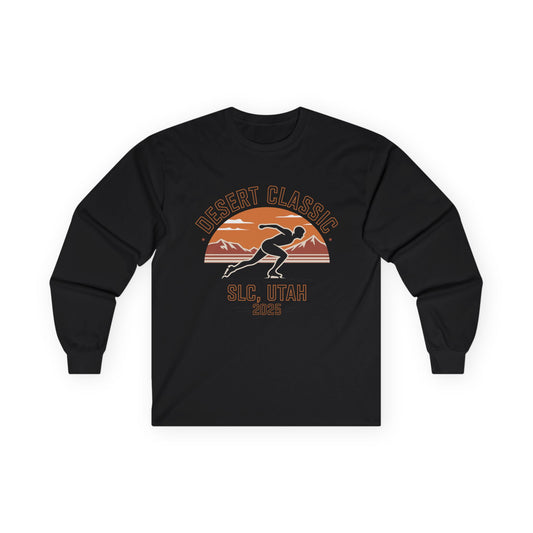 Desert Classic Long Sleeve Tee, Unisex Cotton Tee, Outdoor Adventure Shirt, Running Event Apparel, Gift for Athletes
