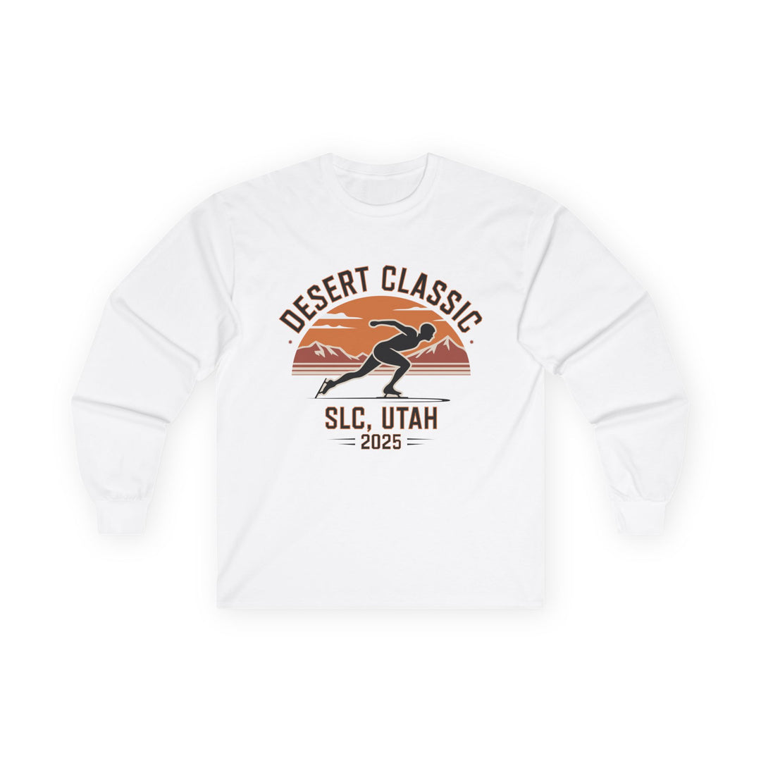 Desert Classic Long Sleeve Tee, Unisex Cotton Tee, Outdoor Adventure Shirt, Running Event Apparel, Gift for Athletes - Printify | Salty Gold Supply Co.