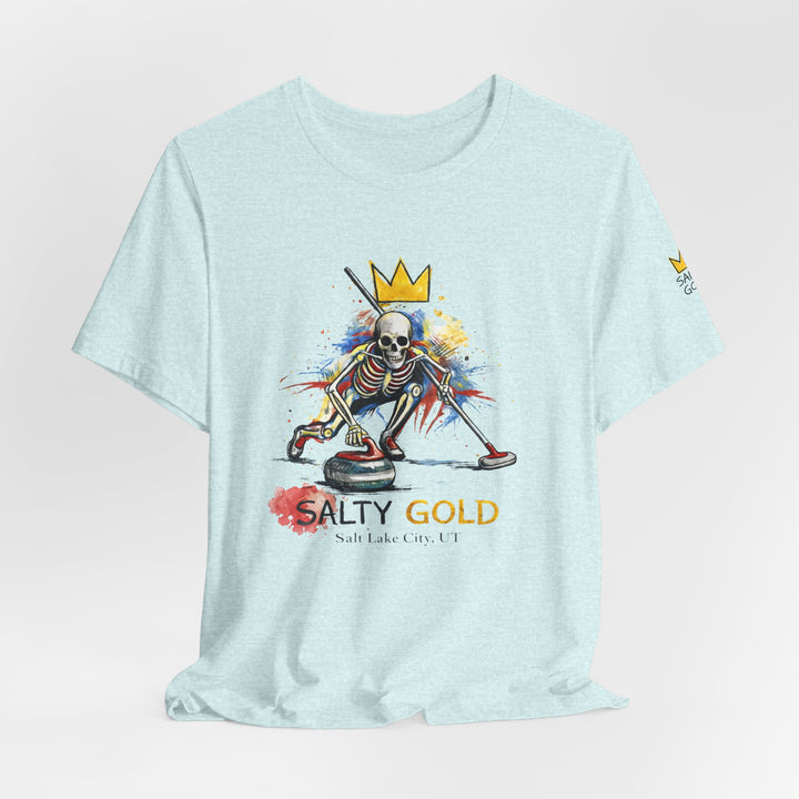 SALTY GOLD // SKELETON CURLING SWEEP TEE