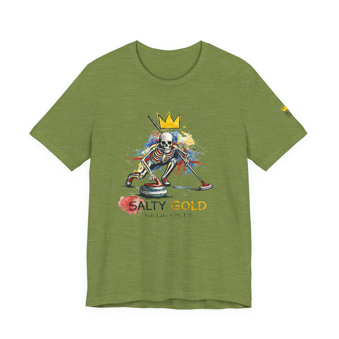SALTY GOLD // SKELETON CURLING SWEEP TEE