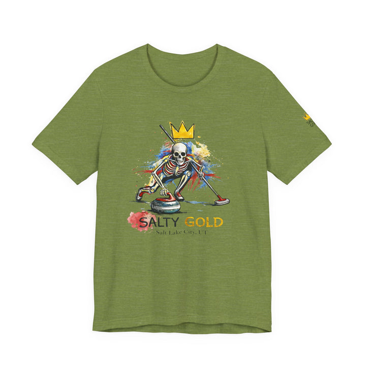 SALTY GOLD // SKELETON CURLING SWEEP TEE