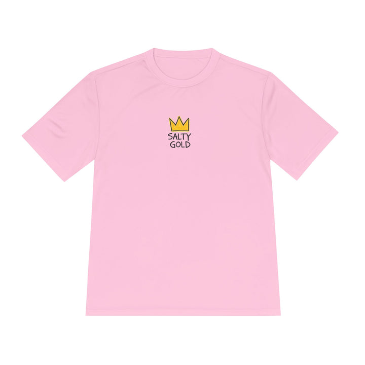 Salty Gold Crown Moisture-Wicking Training T-Shirt - Printify | Salty Gold Supply Co.