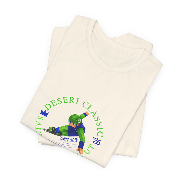 Desert Classic Block Character Tee (Blue Lettering)