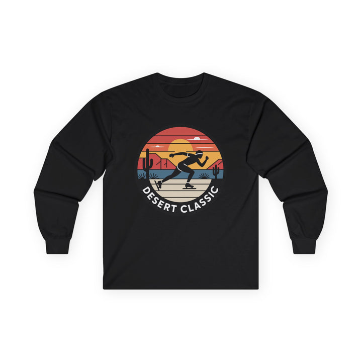 Desert Classic Long Sleeve Tee, Unisex Cotton Tee, Outdoor Adventure Shirt, Running Event Apparel, Gift for Athletes - Printify | Salty Gold Supply Co.
