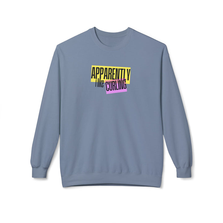 Apparently I Like Curling Crewneck Sweatshirt