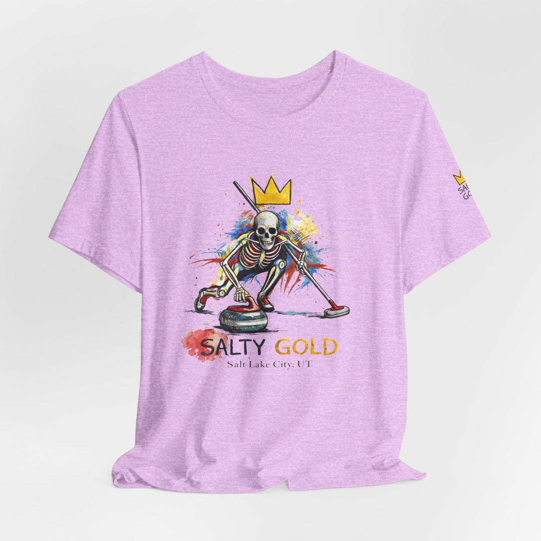 SALTY GOLD // SKELETON CURLING SWEEP TEE