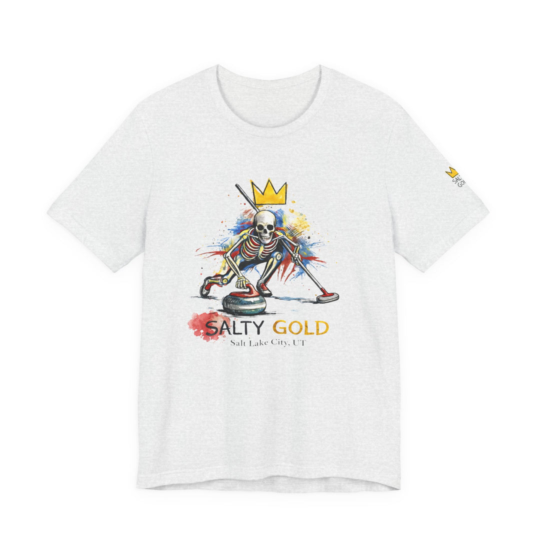 SALTY GOLD // SKELETON CURLING SWEEP TEE