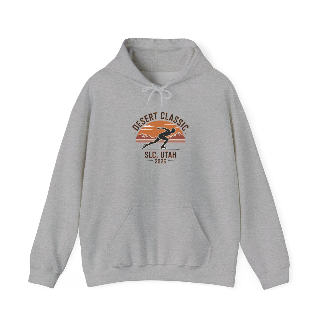 Speed Skating Desert Classic Hoodie - Salt Lake City Utah - Printify | Salty Gold Supply Co.