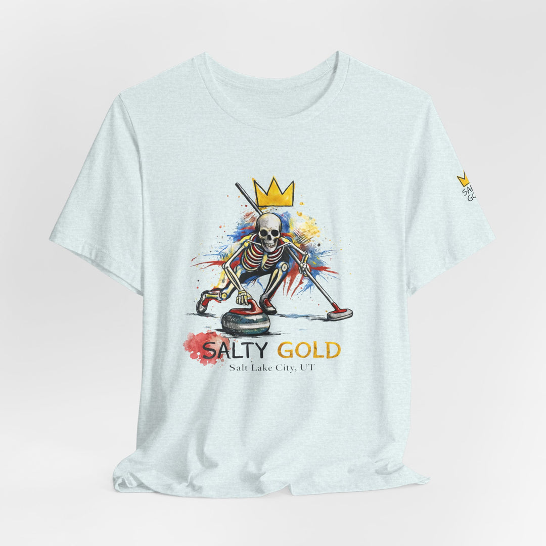 SALTY GOLD // SKELETON CURLING SWEEP TEE