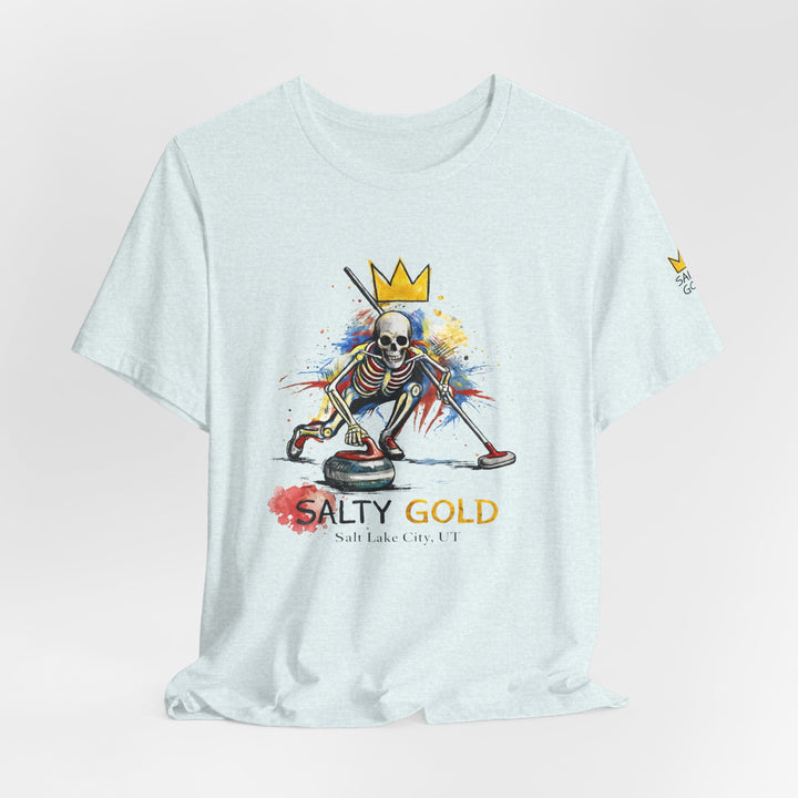 SALTY GOLD // SKELETON CURLING SWEEP TEE