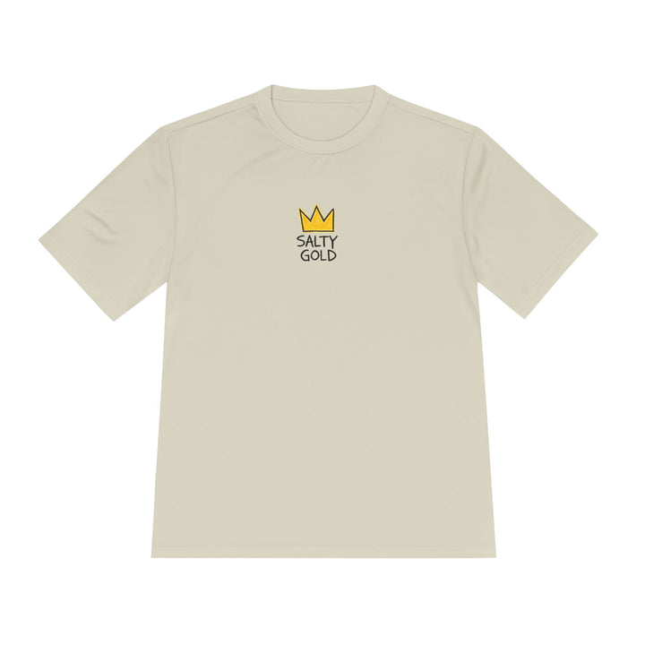 Salty Gold Crown Moisture-Wicking Training T-Shirt - Printify | Salty Gold Supply Co.