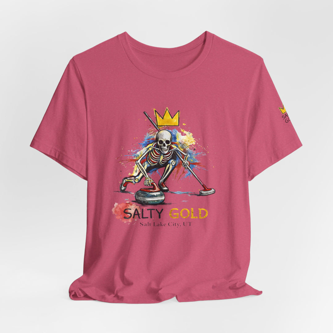 SALTY GOLD // SKELETON CURLING SWEEP TEE