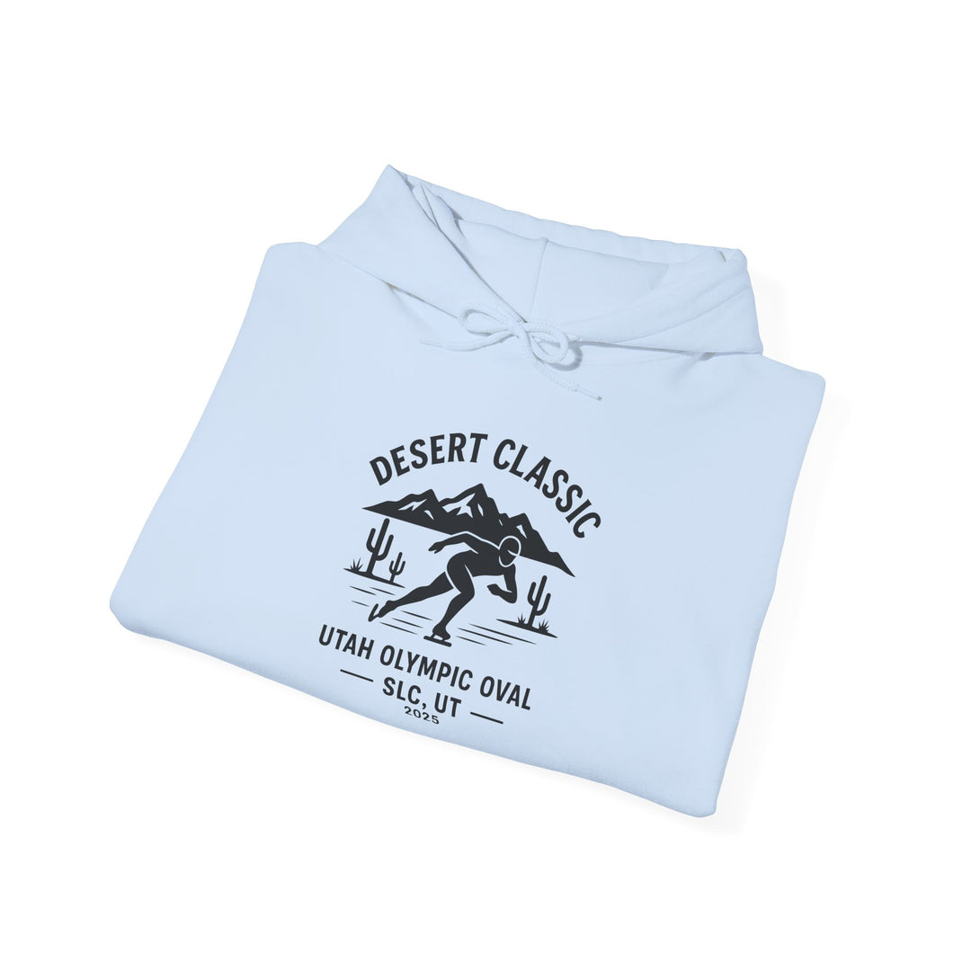Speed Skating Desert Classic Hoodie - Salt Lake City Utah - Printify | Salty Gold Supply Co.