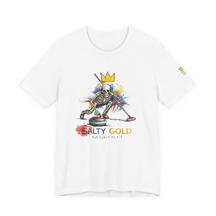 SALTY GOLD // SKELETON CURLING SWEEP TEE
