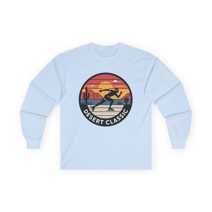 Desert Classic Long Sleeve Tee, Unisex Cotton Tee, Outdoor Adventure Shirt, Running Event Apparel, Gift for Athletes - Printify | Salty Gold Supply Co.