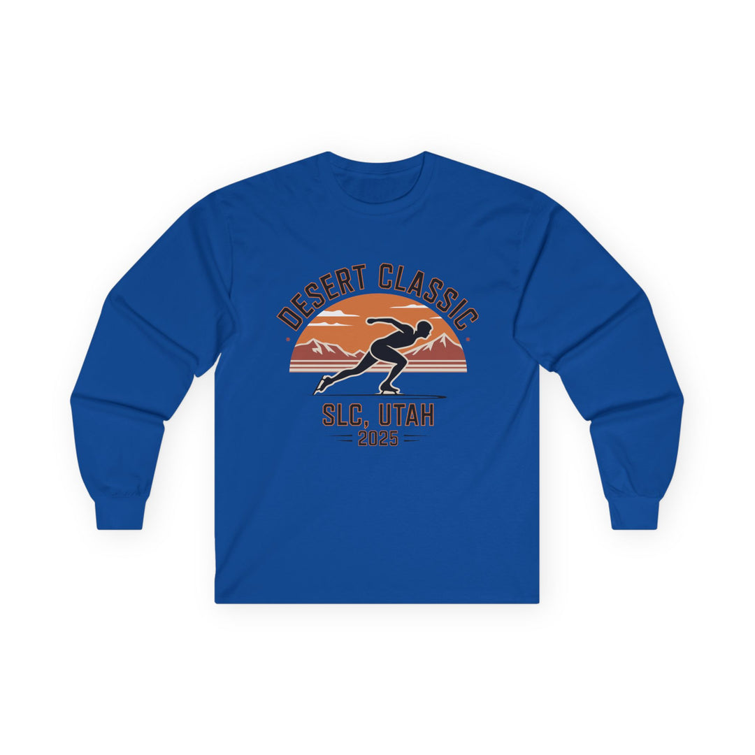 Desert Classic Long Sleeve Tee, Unisex Cotton Tee, Outdoor Adventure Shirt, Running Event Apparel, Gift for Athletes - Printify | Salty Gold Supply Co.