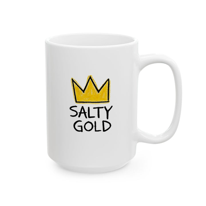 Salty Gold Ceramic Mug (11oz, 15oz)