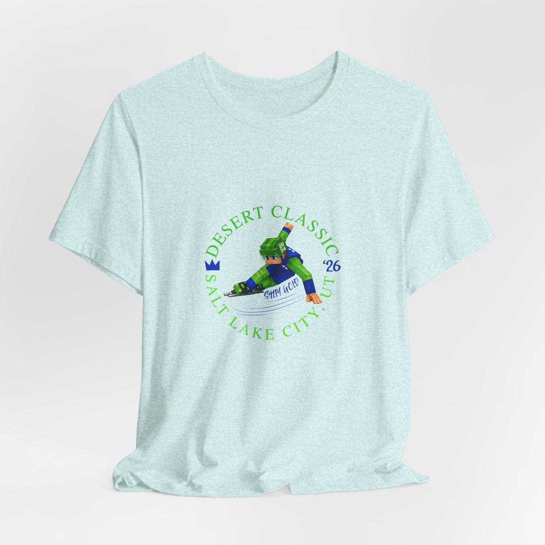 Desert Classic Block Character Tee (Blue Lettering)