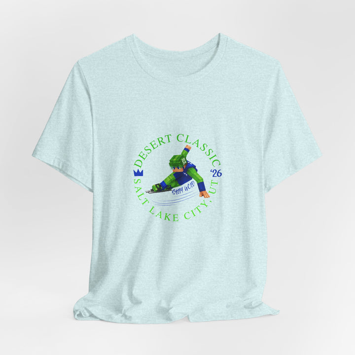 Desert Classic Block Character Tee (Blue Lettering)