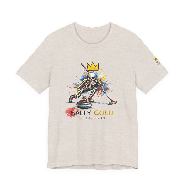 SALTY GOLD // SKELETON CURLING SWEEP TEE