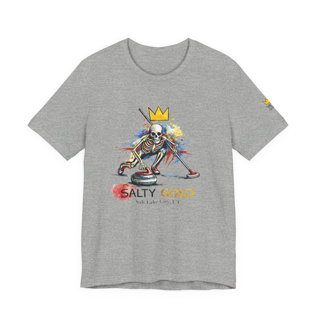SALTY GOLD // SKELETON CURLING SWEEP TEE
