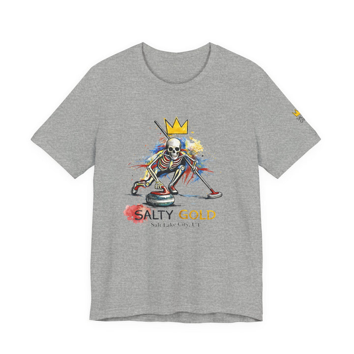SALTY GOLD // SKELETON CURLING SWEEP TEE