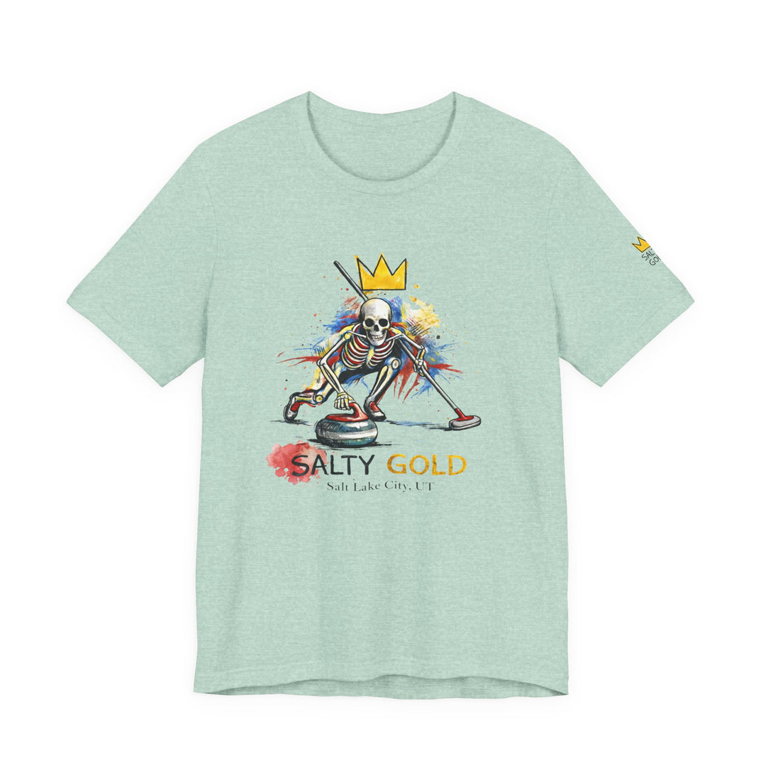 SALTY GOLD // SKELETON CURLING SWEEP TEE
