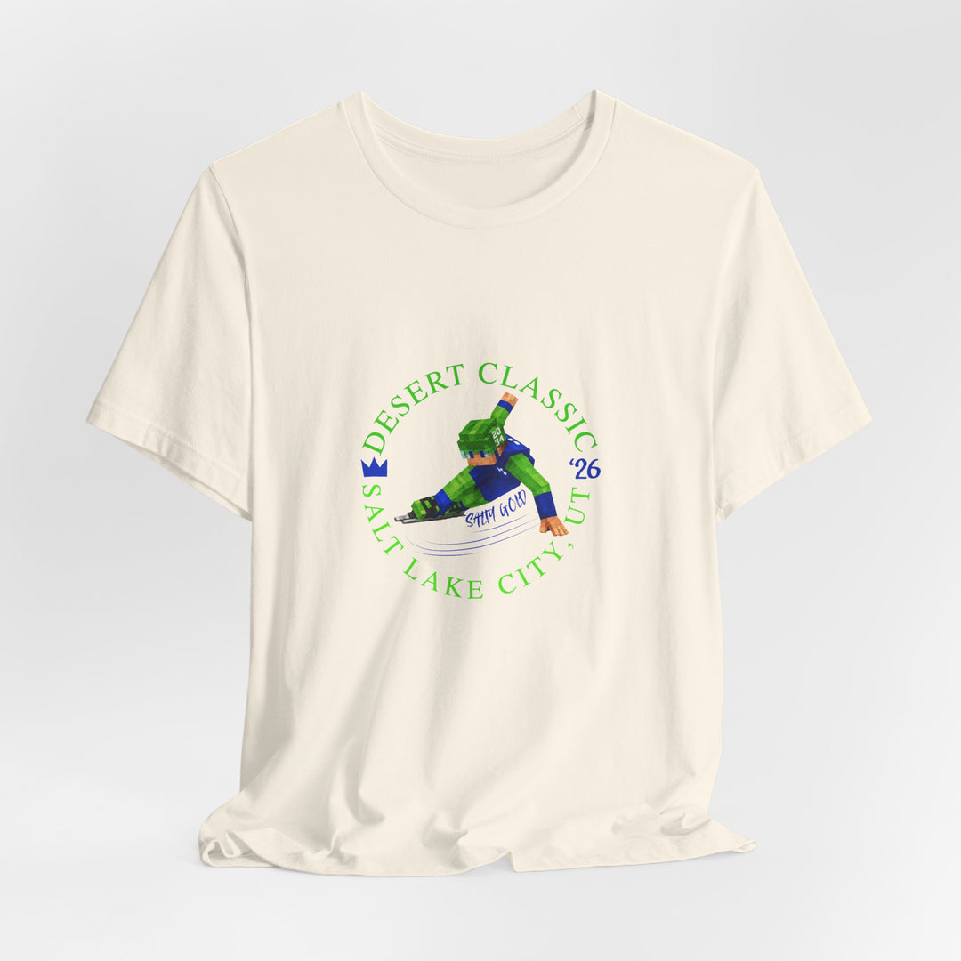 Desert Classic Block Character Tee (Blue Lettering)