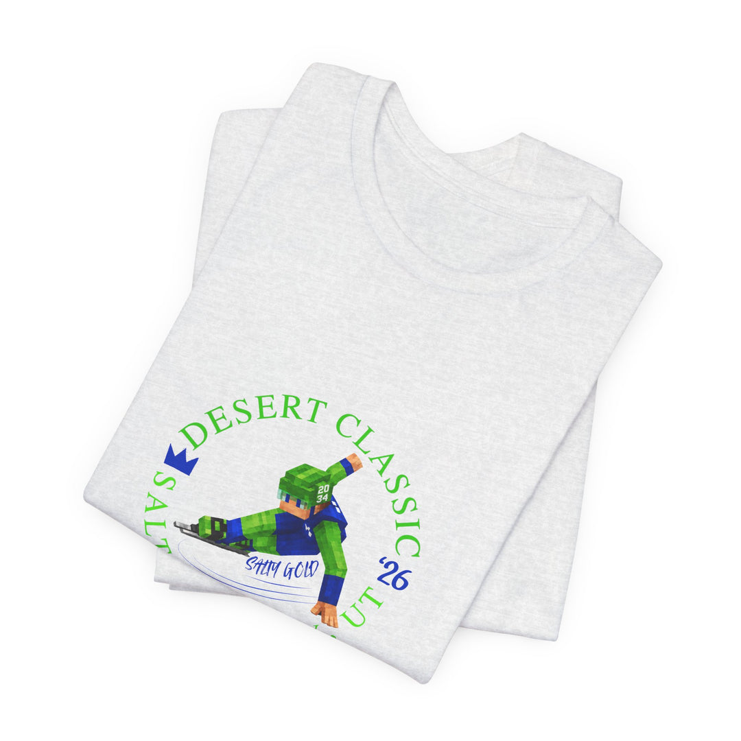 Desert Classic Block Character Tee (Blue Lettering)