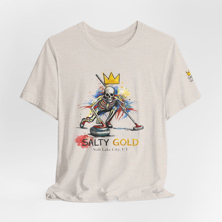 SALTY GOLD // SKELETON CURLING SWEEP TEE