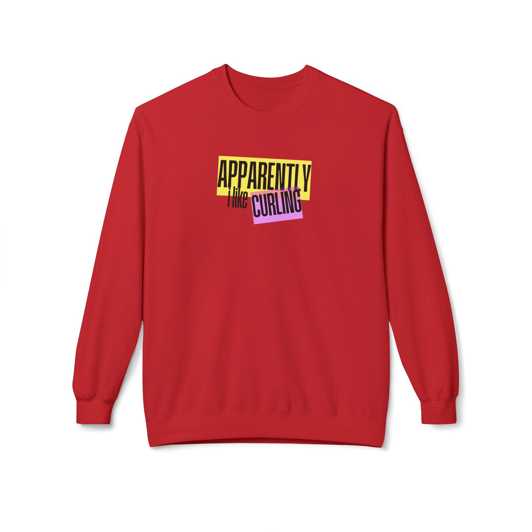 Apparently I Like Curling Crewneck Sweatshirt