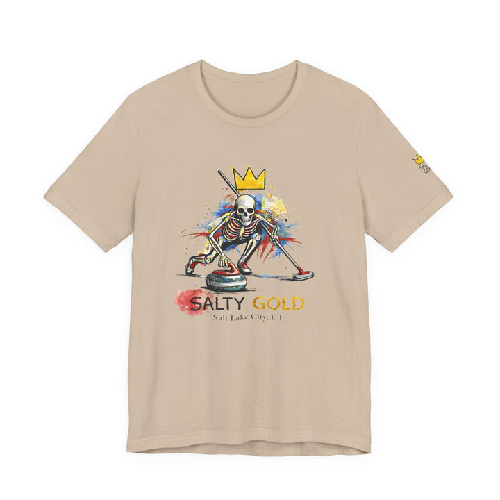 SALTY GOLD // SKELETON CURLING SWEEP TEE