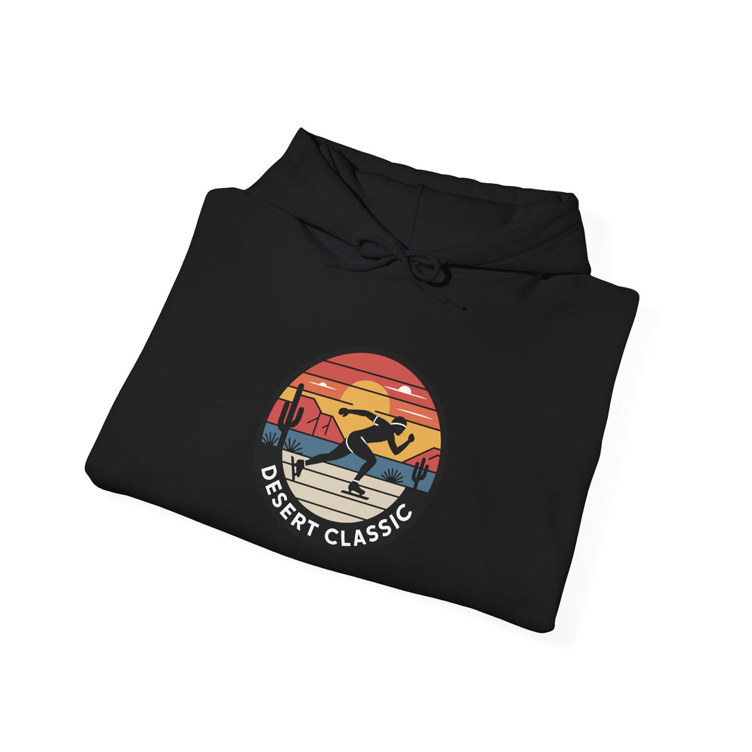 Speed Skating Desert Classic Hoodie - Salt Lake City Utah - Printify | Salty Gold Supply Co.
