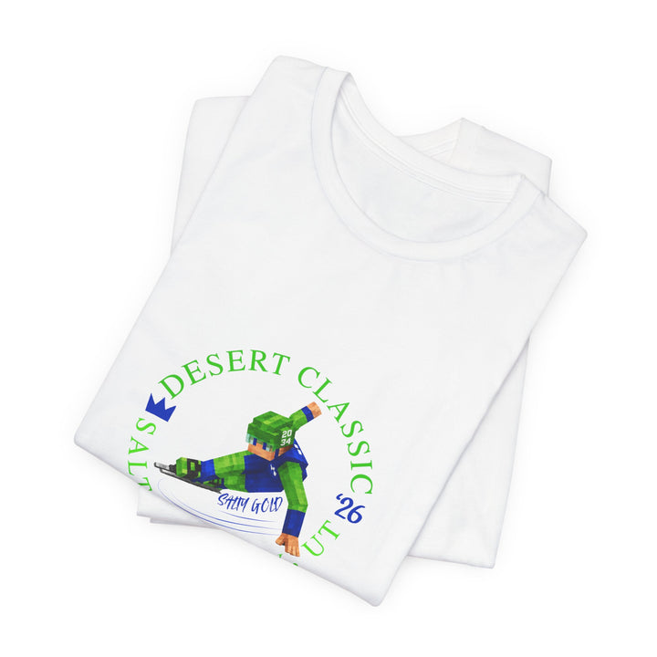 Desert Classic Block Character Tee (Blue Lettering)