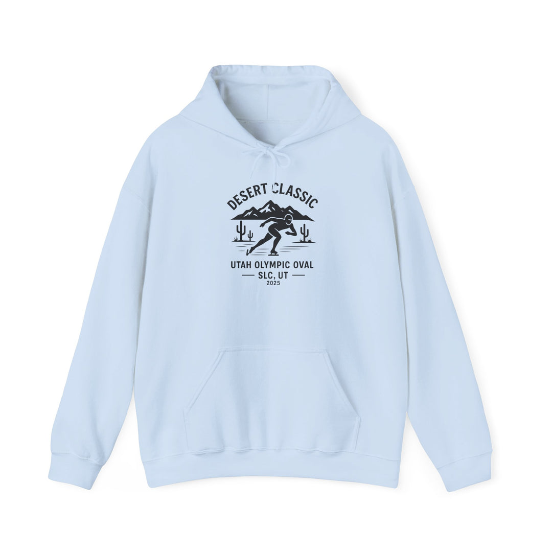 Speed Skating Desert Classic Hoodie - Salt Lake City Utah - Printify | Salty Gold Supply Co.