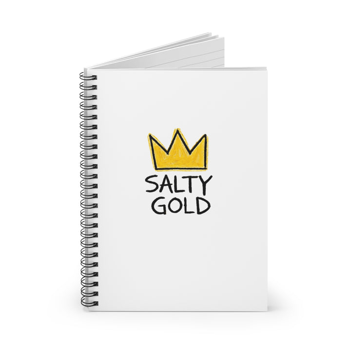Salty Gold Crown Spiral Journal