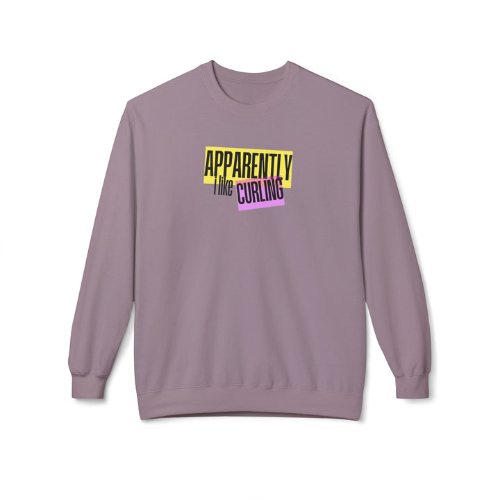 Apparently I Like Curling Crewneck Sweatshirt
