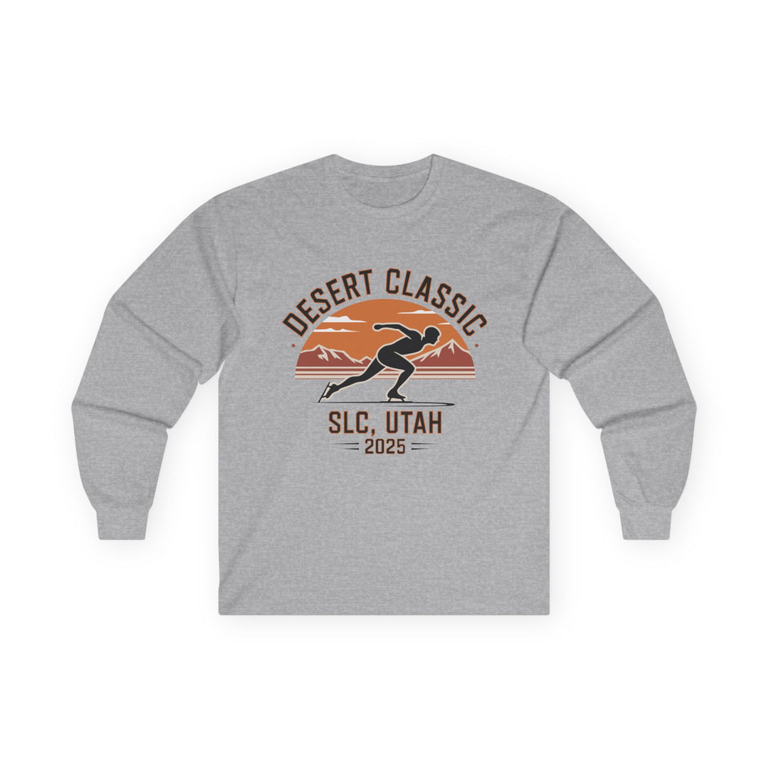 Desert Classic Long Sleeve Tee, Unisex Cotton Tee, Outdoor Adventure Shirt, Running Event Apparel, Gift for Athletes - Printify | Salty Gold Supply Co.