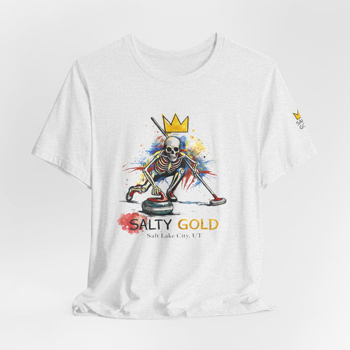 SALTY GOLD // SKELETON CURLING SWEEP TEE