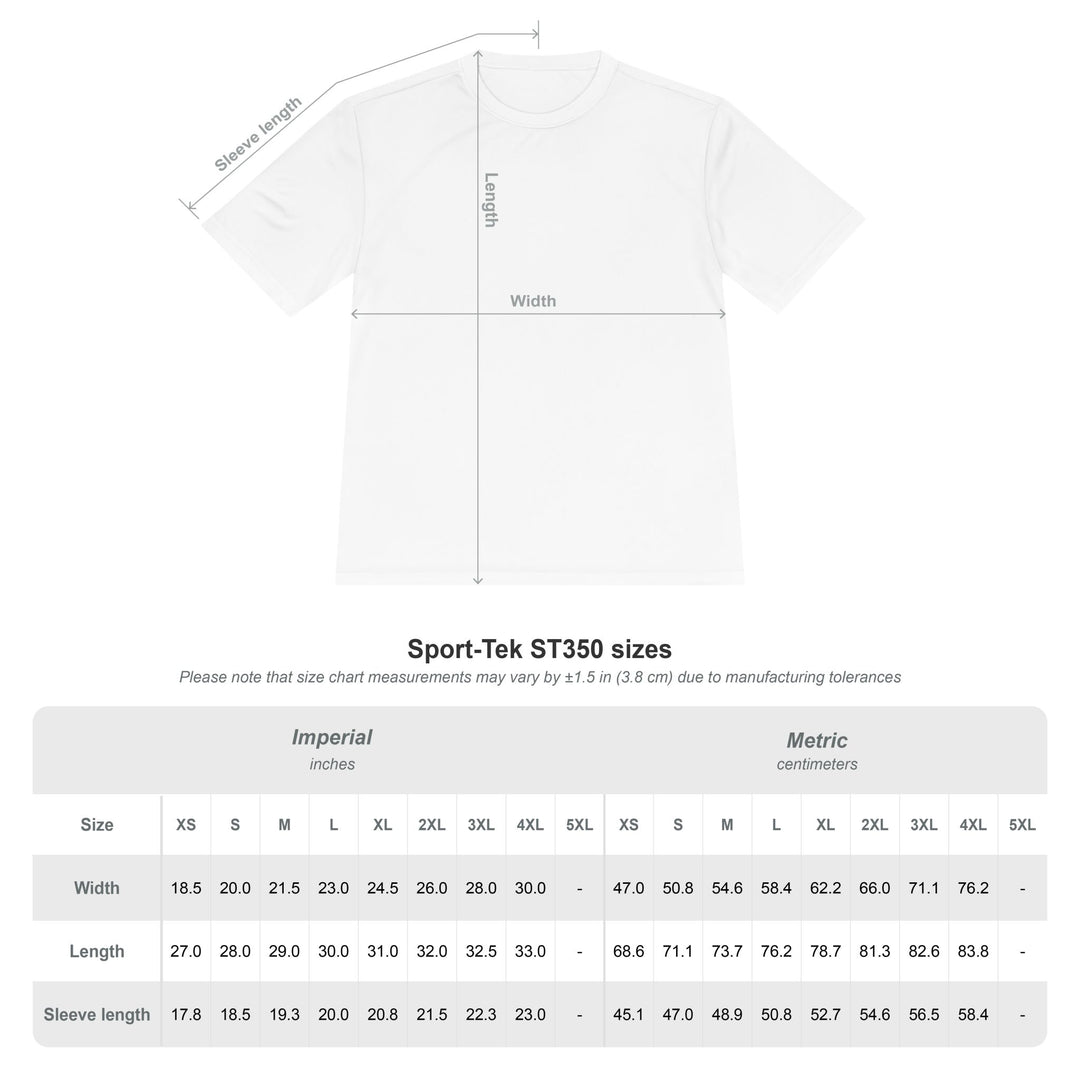 Salty Gold Crown Moisture-Wicking Training T-Shirt - Printify | Salty Gold Supply Co.