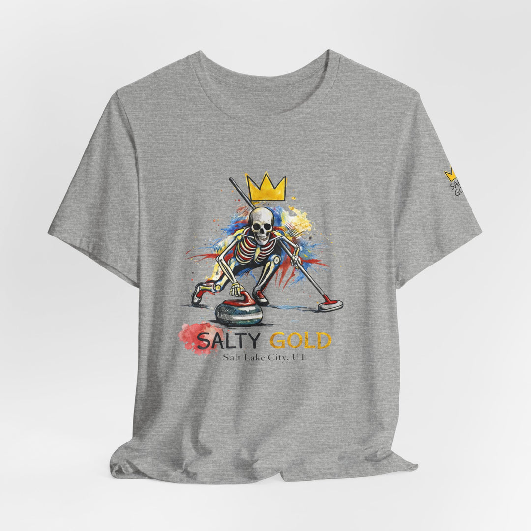 SALTY GOLD // SKELETON CURLING SWEEP TEE