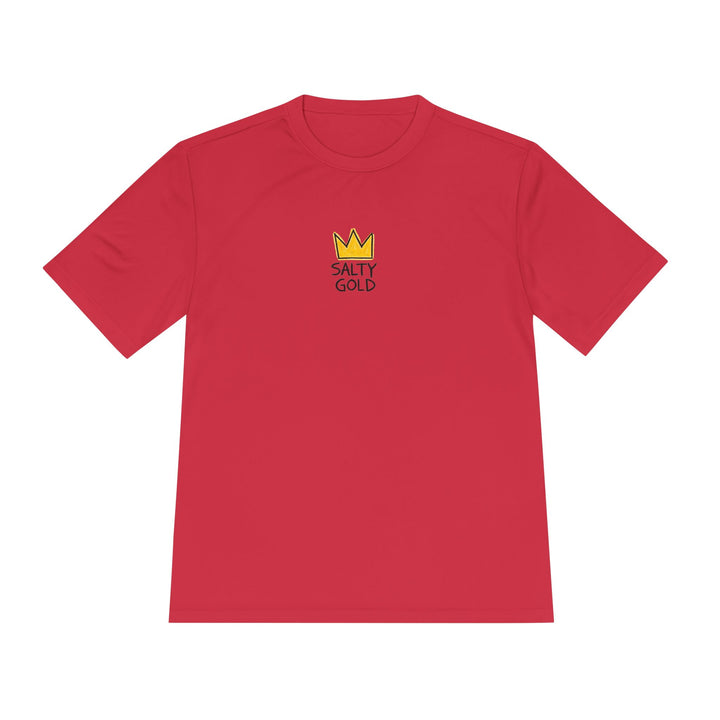 Salty Gold Crown Moisture-Wicking Training T-Shirt - Printify | Salty Gold Supply Co.